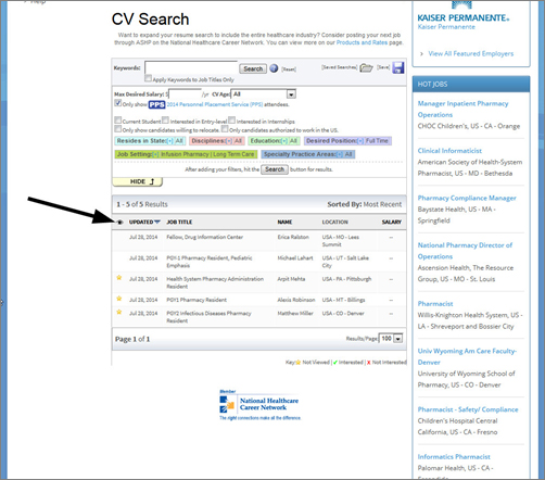 CV Database