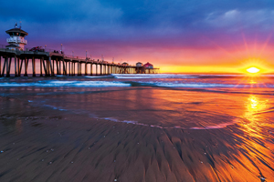 Anaheim Huntington Beach sunset