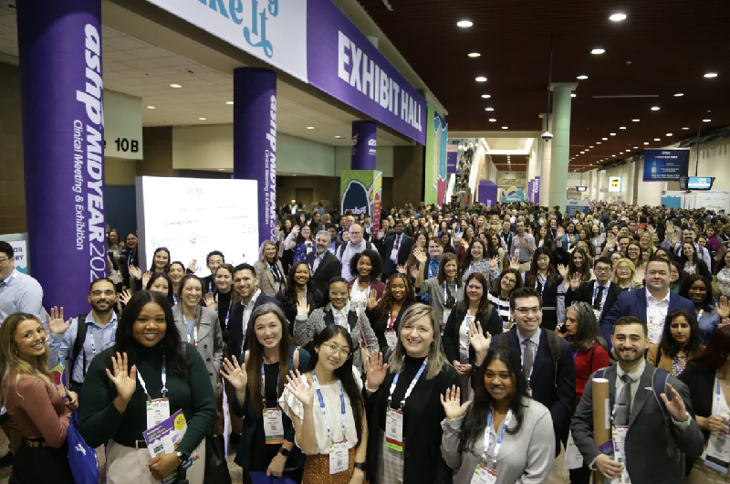crowd in the exhibit hall