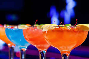 colorful cocktail drinks